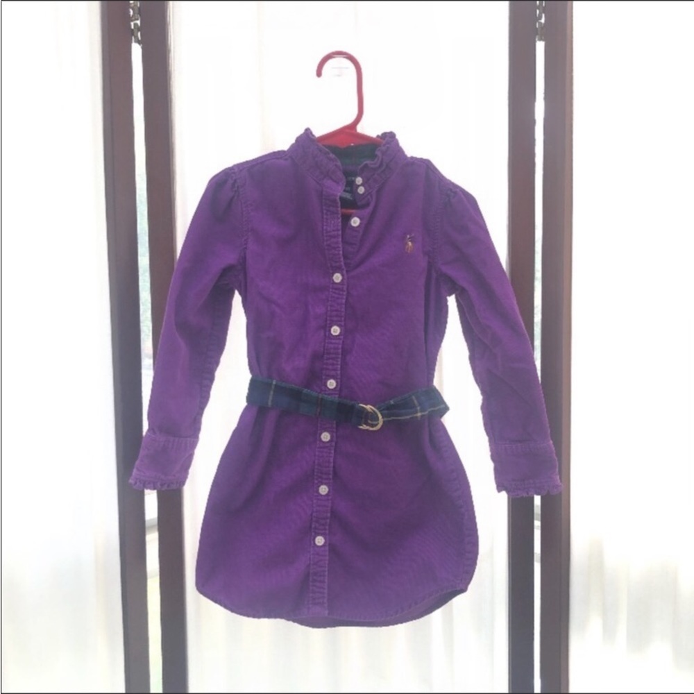 Ralph Lauren Purple Cord Shirtdress - Picture 6 of 11
